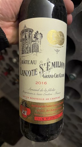 Bordeaux Saint-Émilion Grand Cru Grand Cru Classé Château Laniote 2016