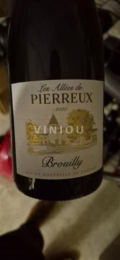 Beaujolais Brouilly Château Pierreux Les Allées de Pierreux 2020