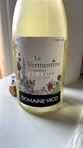 Vin Blanc sec Le Vermentinu Domaine Vico 2024 France Corse AOC