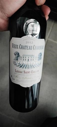 Bordeaux Lussac-saint-émilion Château Vieux Chambeau 2012