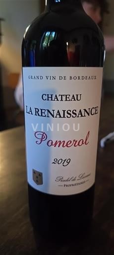 Bordeaux Pomerol Château La Renaissance 2019