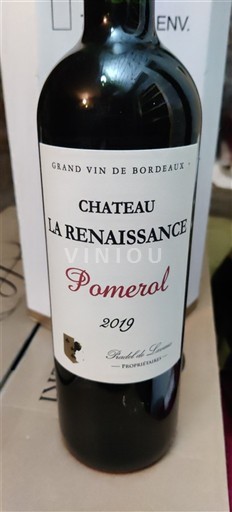 Bordeaux Pomerol Château La Renaissance 2019