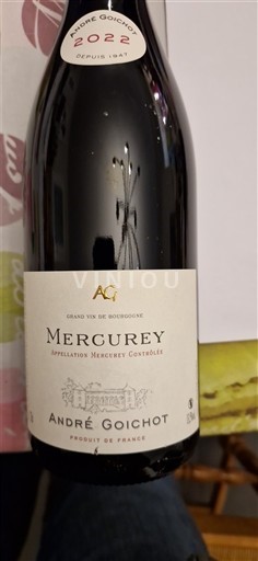 Bourgogne Mercurey André Goichot 2022