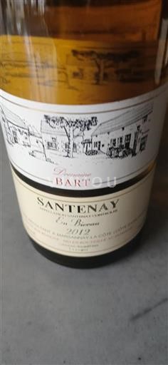 Bourgogne Santenay Domaine Bart En Bievaux 2012
