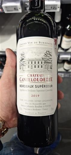 Bordeaux Bordeaux Supérieur Château Canteloudette 2019
