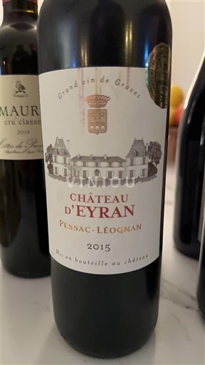 Bordoja Pessac-Léognan Château Eyran 2015