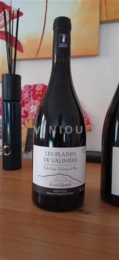 Languedoc og Roussillon Pays d'Oc Les Plaines De Valinière Le vieux Grenache Ikke årgangsbestemt