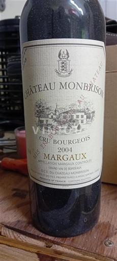Bordéus Margaux Cru Bourgeois Château Monbrison 2004