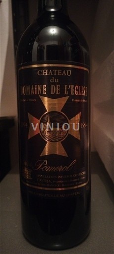 Bordeaux Pomerol Domaine De L'eglise 1994