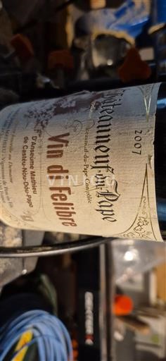 Rona dolina Châteauneuf-du-Pape Château Neufdupape Vin di Felibre 2007