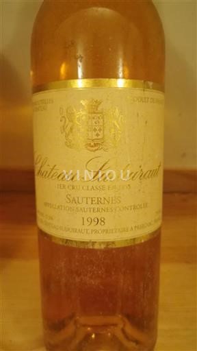 Burdeos Sauternes Premier Cru Château Suduiraut 1998
