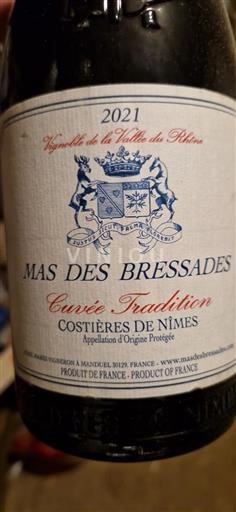 Thung lũng Rhône Costières-de-nîmes Mas Des Bressades Tradition 2021