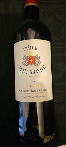Bordéus Saint-Émilion Château Petit Gravier du Clocher 2019