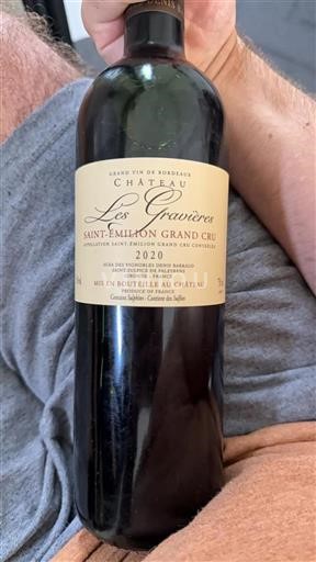 Bordeaux Saint-Émilion Grand Cru Grand Cru Château Les Gravières 2020
