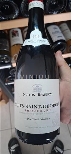 Bourgondië Nuits-saint-georges Premier Cru Nuitonbeaunoy Les Hauts Pruliers 2019