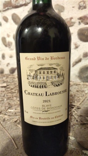 Bordo Blaje-kote-de-Bordo Château Labrousse 2021