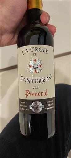 Bordeaux Pomerol La Croix De Cantereau 2021