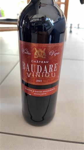 Tây Nam Fronton Château Baudare Vieilles Vignes 2021