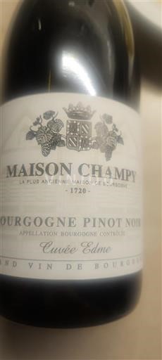 Vin Rouge sec Cuvée Edme Maison Champy Non millésimé France Bourgogne AOC