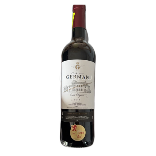 Bordeaux Castillon Côtes de Bordeaux Château German Élégance 2019