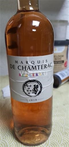 Vin Rosé sec Marquis de Chamterac 2018 France Sud-Ouest Bergerac AOC