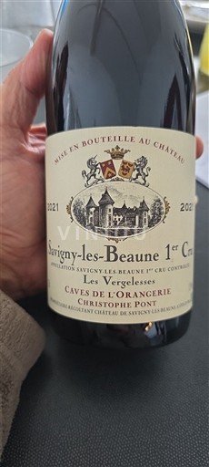 Bourgogne Savigny-lès-beaune Premier Cru Caves De L'orangerie Les Vergelesses 2021