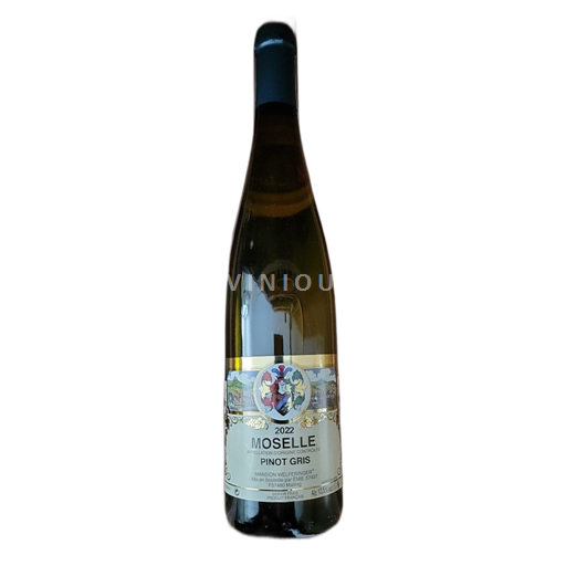 Vin Blanc sec Pinot Gris Mansion Welferinger 2022 France Lorraine Moselle AOC