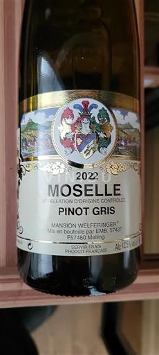 Lothringen Mosel Mansion Welferinger Pinot Gris 2022