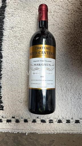 Bordeaux Margaux Grand Cru Boydcantenac 2001