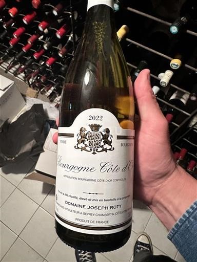 Vin Blanc sec Domaine Joseph Roty 2022 France Bourgogne Bourgogne Côte d'Or AOC