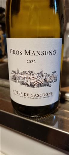 Sudoeste Côtes de Gascogne Gros Manseng 2022