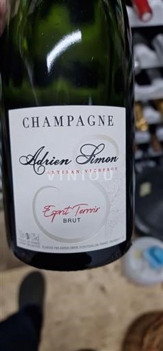 Šampanja Šampanjec Adrien Simon Esprit Terroir Neleten.