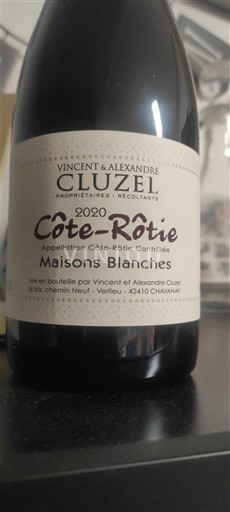 Vallée du Rhône Côte-rôtie Vincent & Alexandre Cluzel Maisons Blanches 2020
