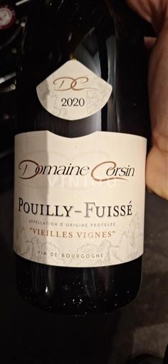 Burgundsko Pouilly-fuissé Corsin Vieilles Vignes 2020
