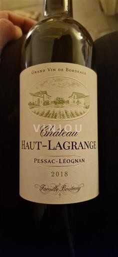 Burdeos Pessac-Léognan Hautlagrange 2018