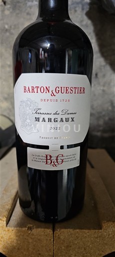 Bordeaux Margaux Barton & Guestier Terrasses des Dames 2022