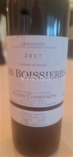 Languedoc Alain Chabanon Les Boissieres 2017
