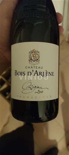 Rhône-dalen Vacqueyras Bois Arlène Origine 2018