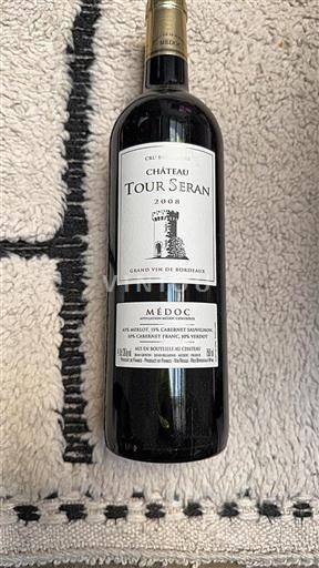 Burdeos Médoc Cru Bourgeois Château Tour Seran 2008