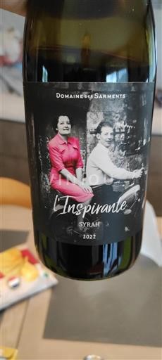 Rhône-dalen Côtes-du-Rhône Domaine Des Sarments L'Inspirante 2022