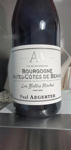 Burgundi Beaunen Ylämaat Paul Aegerter Les Belles Roches 2023