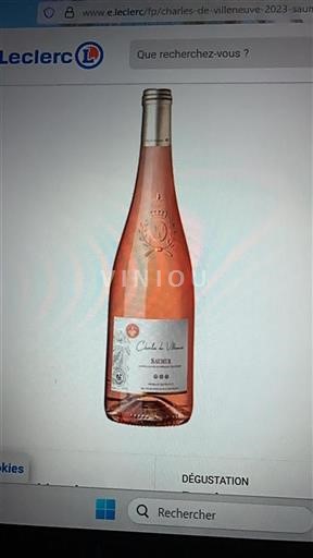 Loire Valley Saumur Charles De Villeneuve 2023