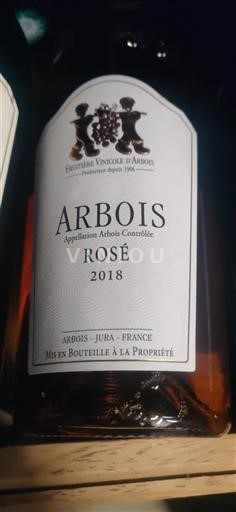 Jura Arbois Fruitière Vinicole Arbois 2018