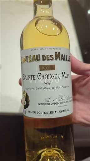 Bordeaux Sainte-Croix-Du-Mont Château Des Mailles Borie 2019