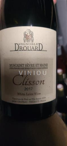 Vin Blanc sec Clisson Vignobles Drouard 2017 France Vallée de la Loire Muscadet-sèvre-et-maine AOC