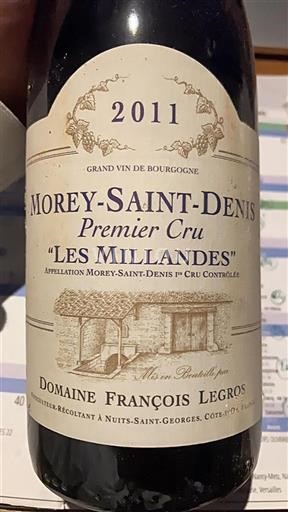 Burgundi Määrittelemätön Premier Cru Domaine François Legros Les Millandes 2011