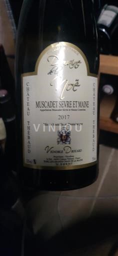 Vin Blanc sec Château La Noë 2017 France Vallée de la Loire Muscadet-sèvre-et-maine AOC