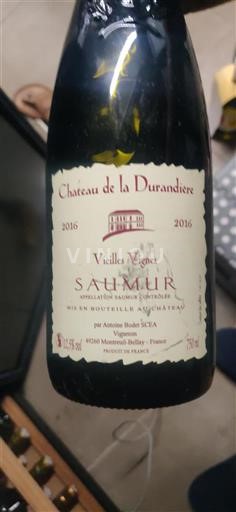 Loirevallei Saumur Château La Durandière Vieilles Vignes 2016