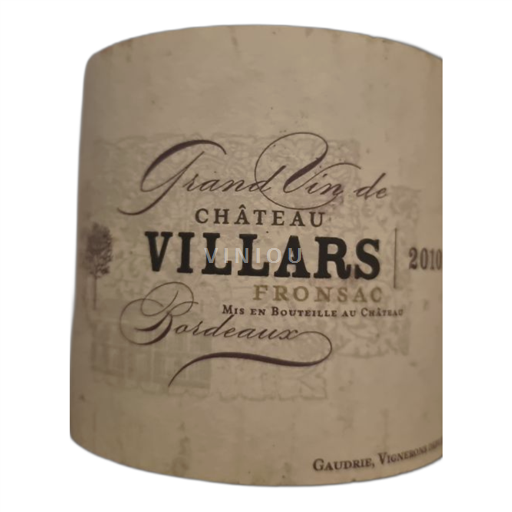 Bordeaux Fronsac Château Villars 2010