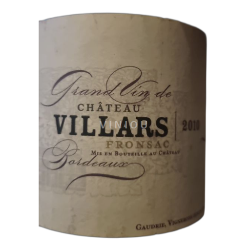 Bordeaux Fronsac Château Villars 2010